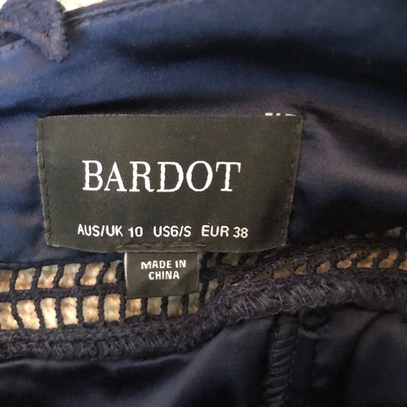 Bardot Navy Dress - Picture 2 of 4